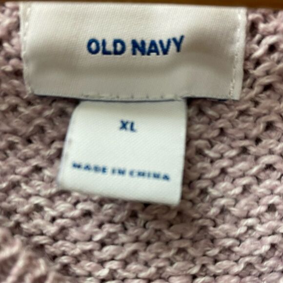OLD navy open‎ knit soft pink raglan sweater - Picture 2 of 6